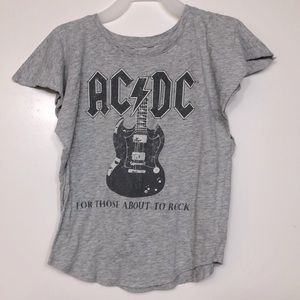 AC/DC Girls tshirt. Size 5T.
